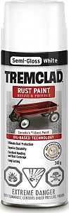 Rust-Oleum 270S25B522 Rust Preventative Spray Paint, Semi-Gloss, White, 340 g, Can