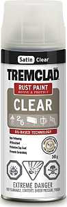 Rust-Oleum 27081B522 Rust Preventative Spray Paint, Satin, Clear, 340 g, Can