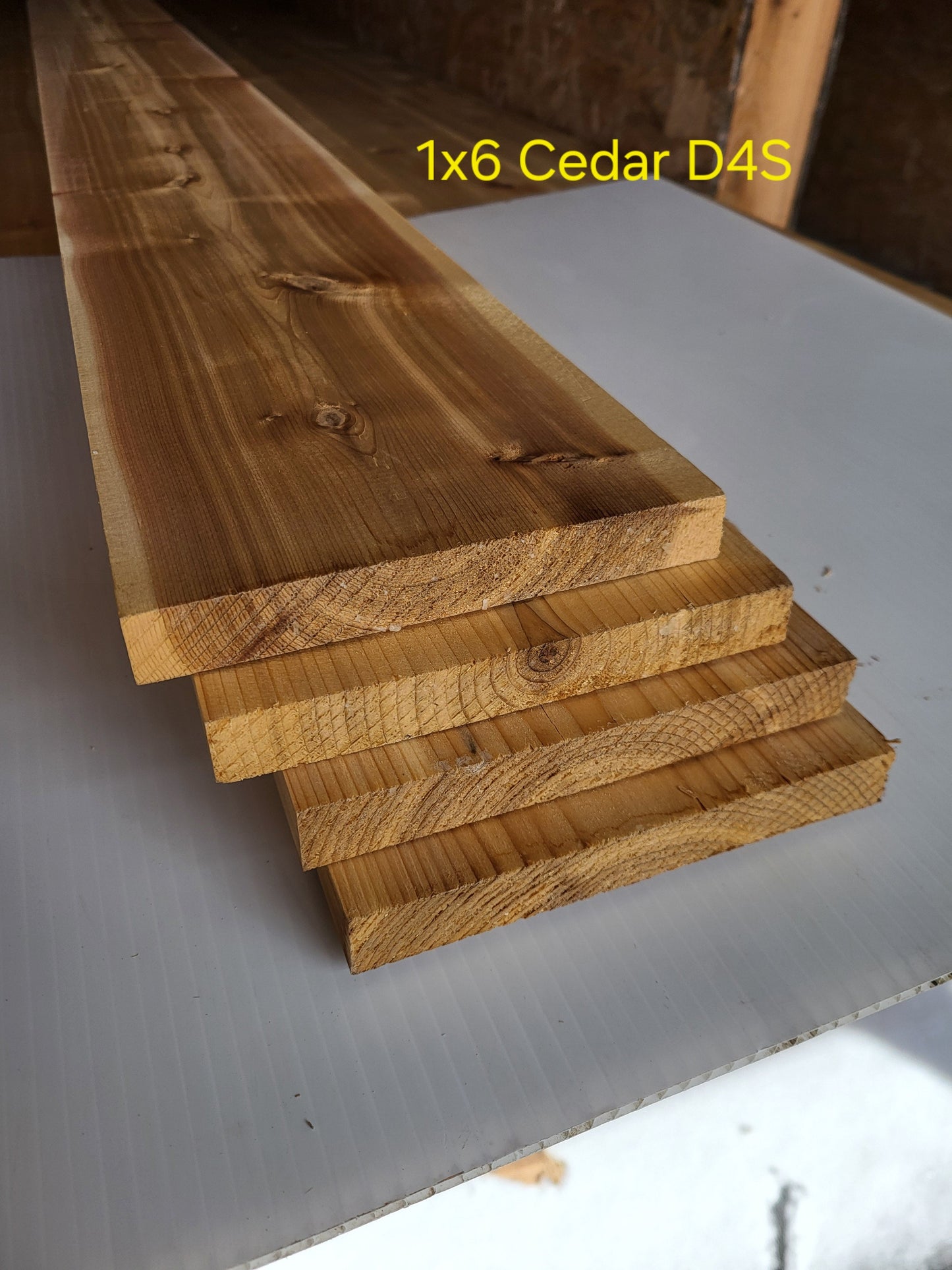 1x6 D4S Cedar