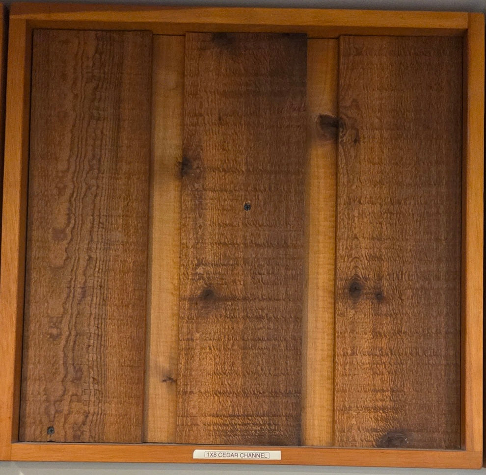 1x8 Cedar Channel Siding