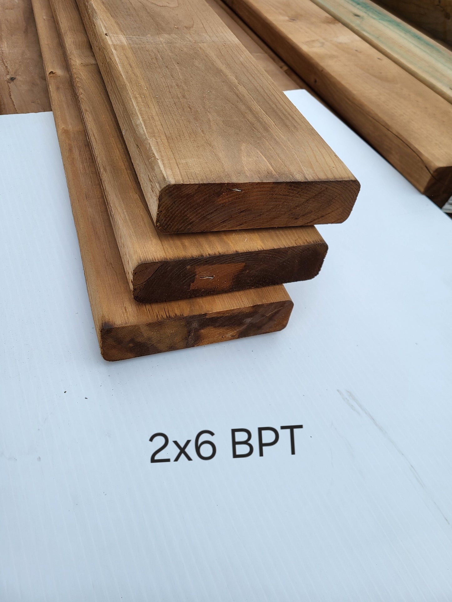 2x6 Brown Pressure Treated