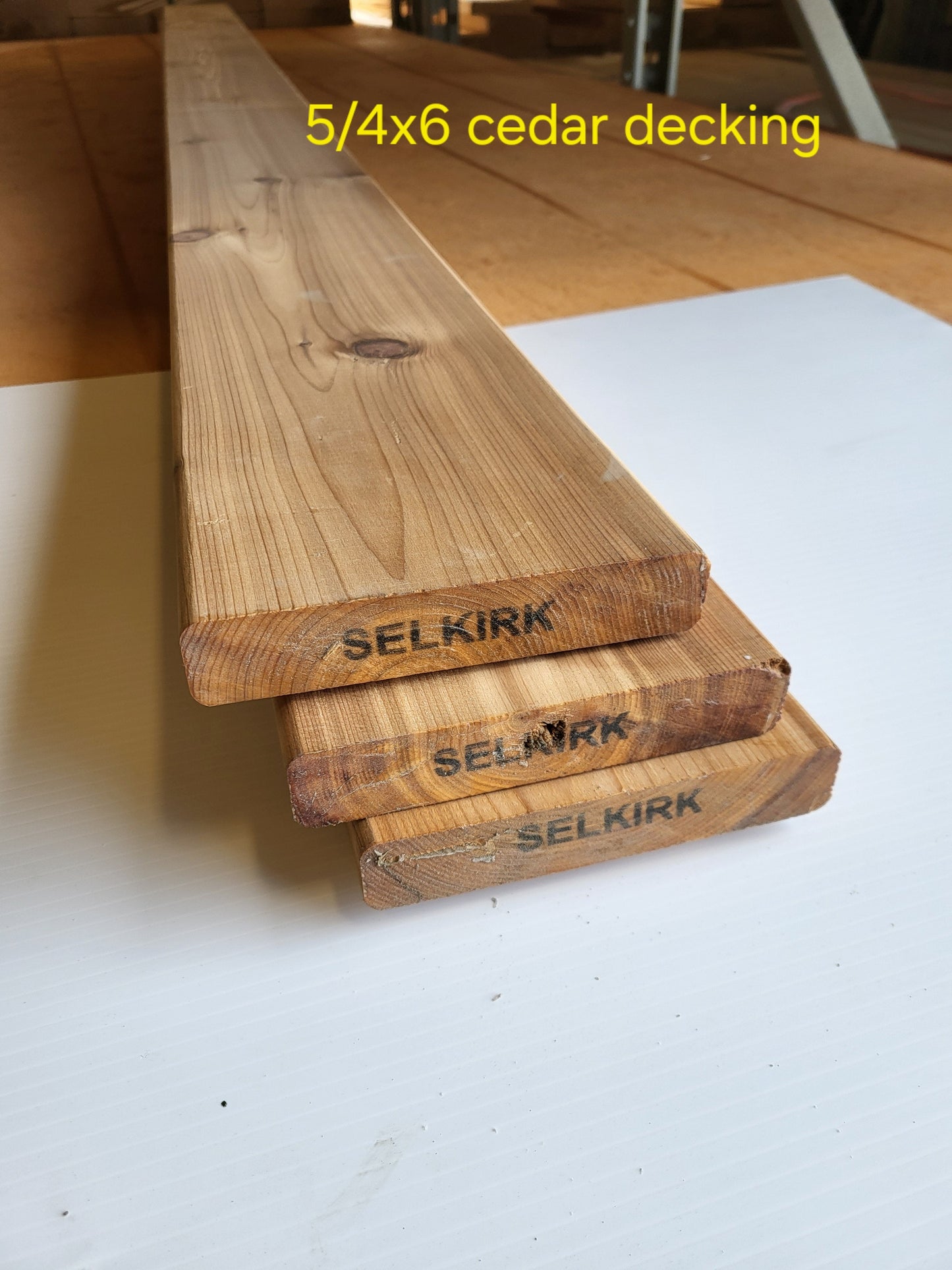 5/4x6 Cedar Deck Boards