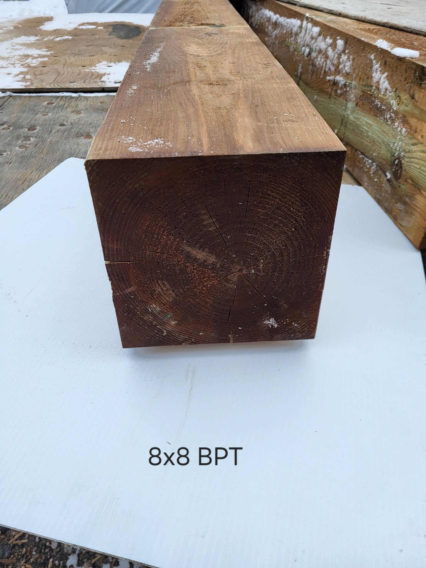 8x8 Brown Pressure Treated