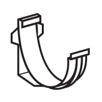 HALF ROUND HANGER WHITE P064