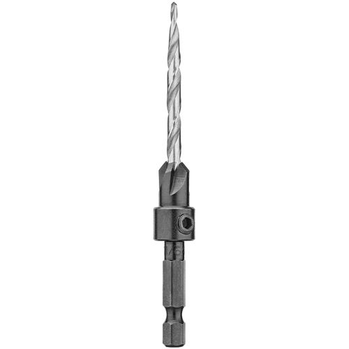 DeWALT DW2568 Drill Bit, 11/64 in Dia, 3-1/2 in OAL, Countersink, Spiral Flute, 4-Flute, 1/4 in Dia Shank