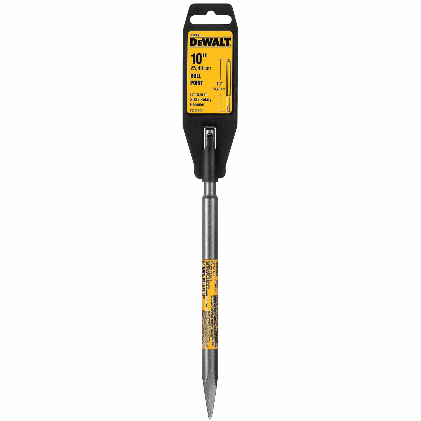DeWALT DW5348 Drill Bit, 10 in OAL, 3/8 in Dia Shank, SDS Plus Shank