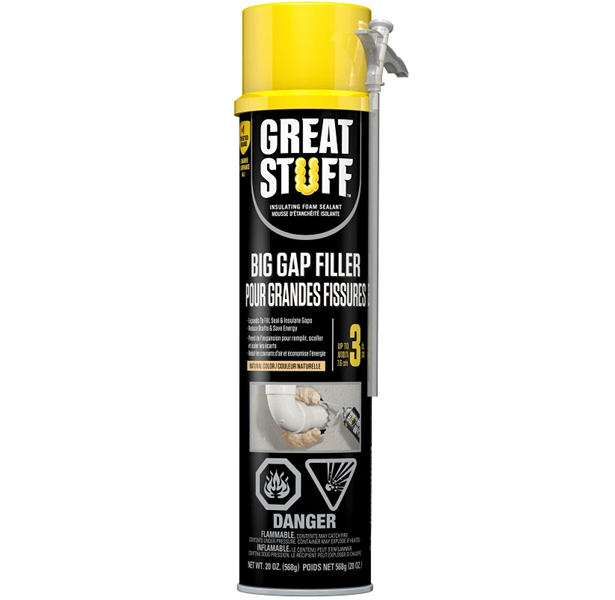 Dow GREAT STUFF PRO 157912 Insulating Foam Sealant, Yellow, 20 oz Can