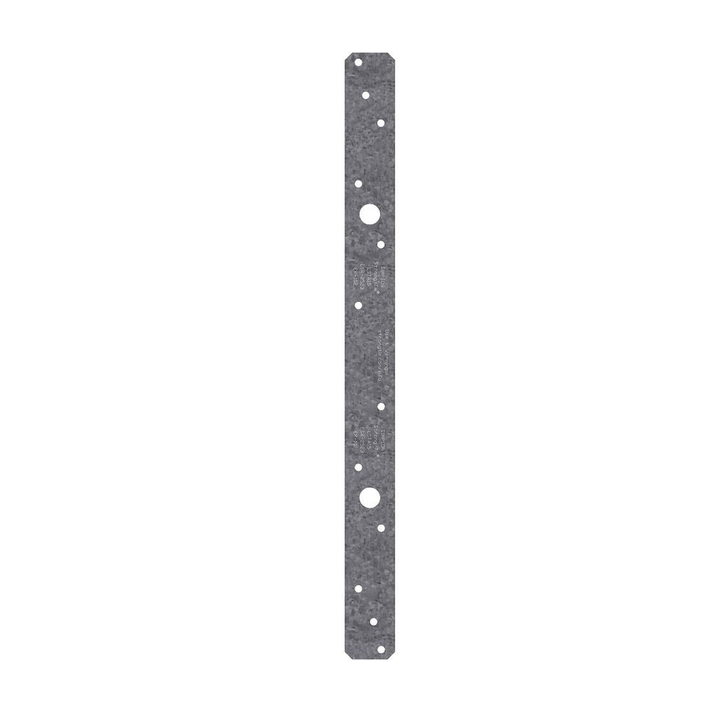 Simpson Strong-Tie LSTA Series LSTA18 Strap Tie, 20 ga, Steel, Galvanized/Zinc