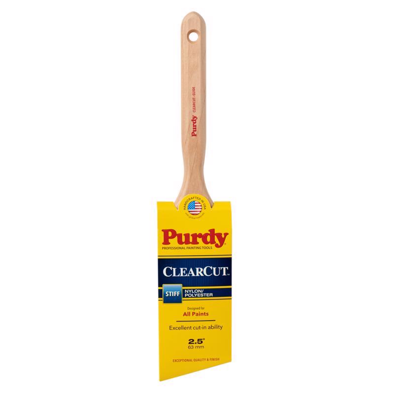 Purdy Clearcut Glide 152125 Trim Brush, Nylon/Polyester Bristle, Fluted Handle