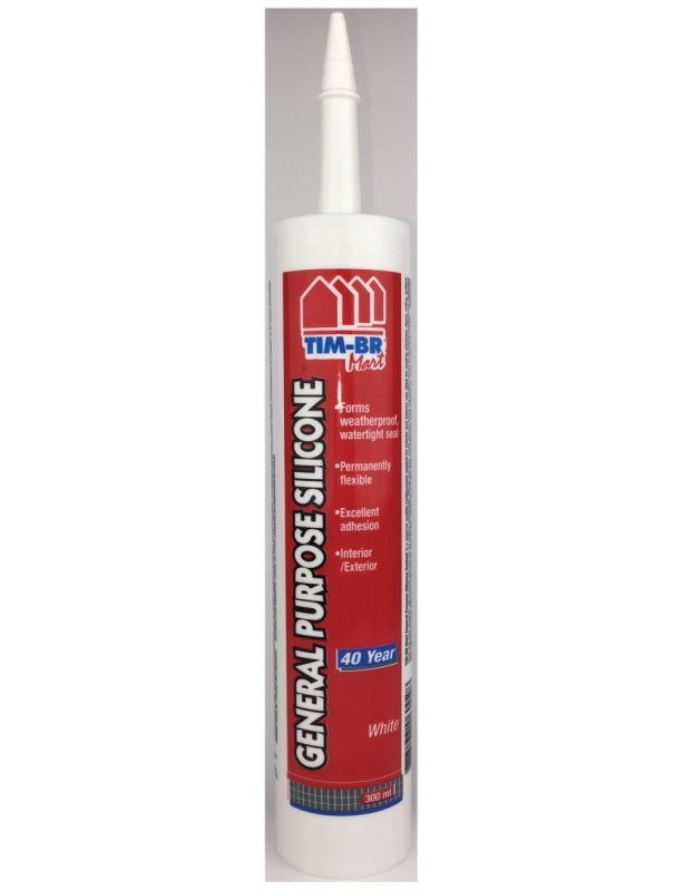Flame Control WZ06002 Silicone Sealant, White, 300 mL