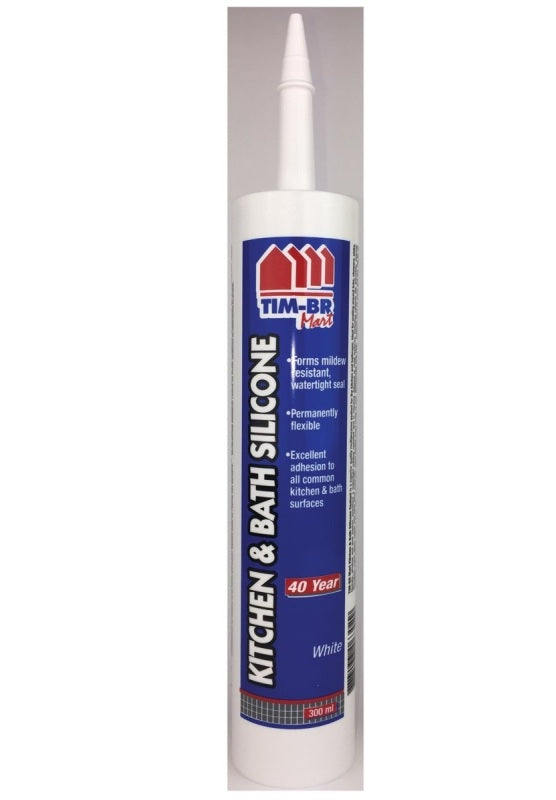 Flame Control WZ06302 Silicone Sealant, White, 300 mL