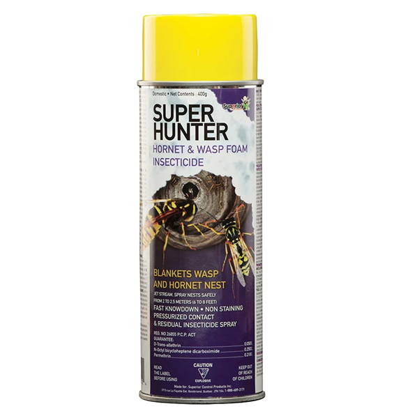 Superior 202 Wasp and Hornet Killer, Foam, Spray Application, 400 g