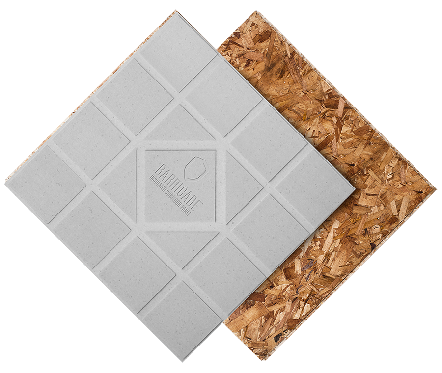 BARRICADE SUB FLOOR 2X2 W/INS WITH DOW INSULATION