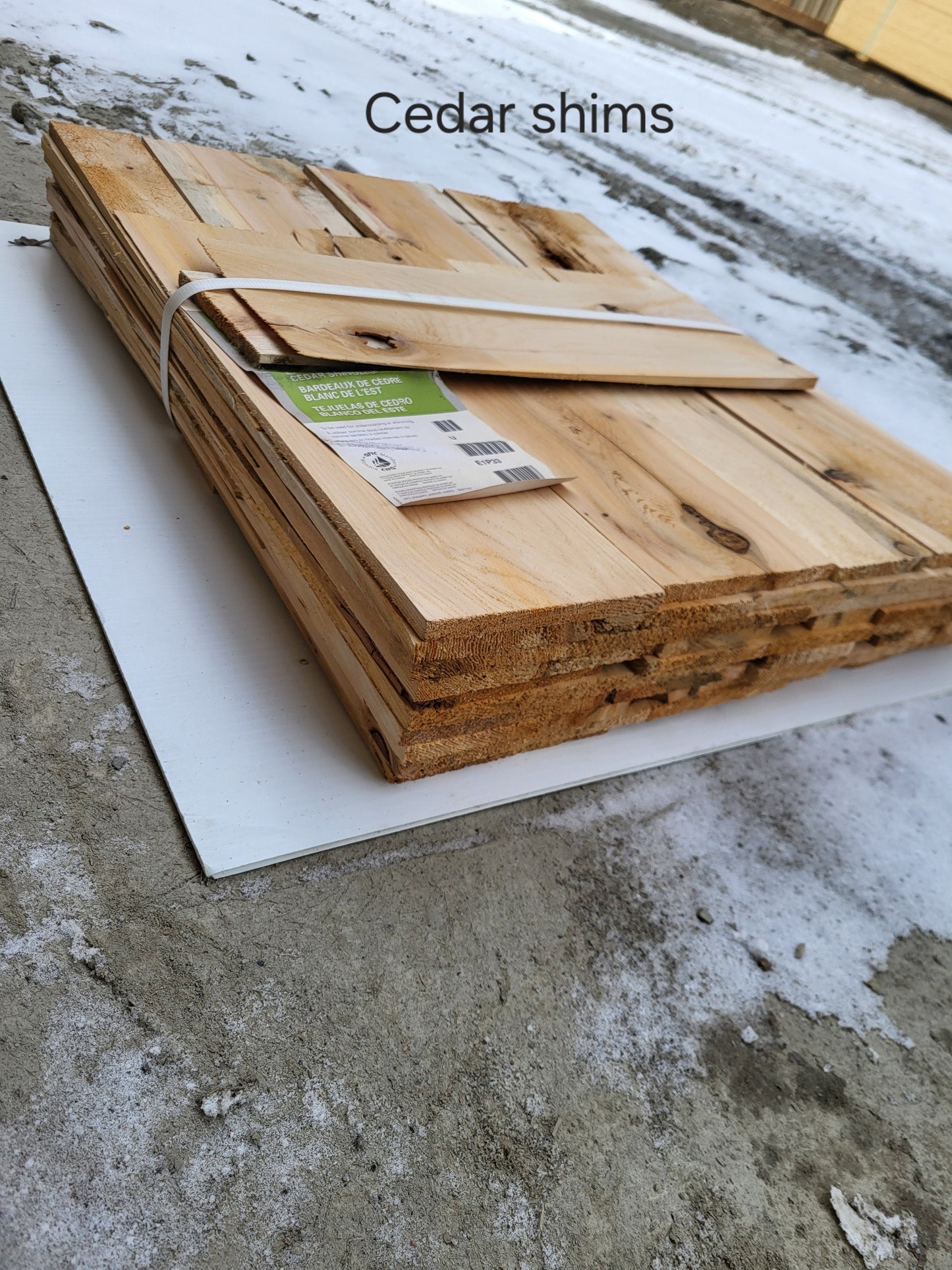 CEDAR SHIM SHINGLES 10/10