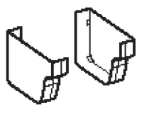 KSNAP END CAP BROWN K084 2/BAG