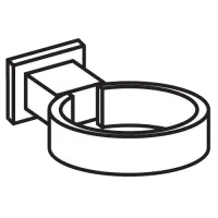 RND DOWNPIPE HOLDER WHITE P140