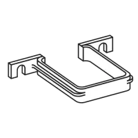 SQUARE DOWNPIPE HOLDER WHT K14