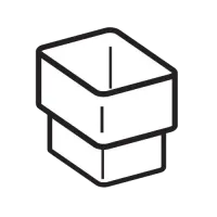 SQUARE DOWNPIPE JOINER BRN K20