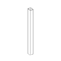 SQUARE DOWNPIPE WHITE K16021