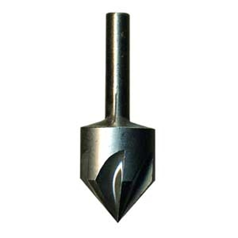 Task T60012 Drill Bit, 1/2 in Dia, Countersink, 5-Flute, 1/4 in Dia Shank