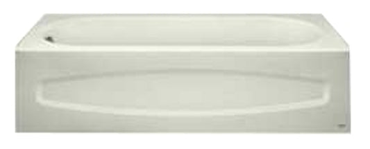 American Standard Colony Series 0184000.020 Bathing Pool, 60 in L, 30 in W, 16-1/4 in H, Recess Installation, White