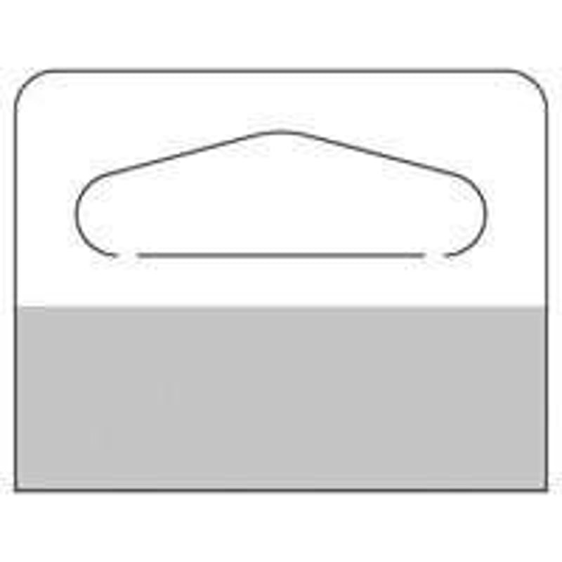 Southern Imperial RHT-1091-SH500 Hang Tab, Delta Hole, Plastic, Clear, For: 14 oz Packaging