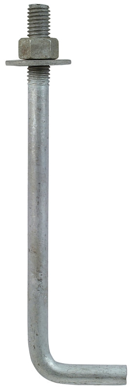 Simpson Strong-Tie L-Bolt Series LBOLT50800 Anchor Bolt, 1/2 in Dia, 8 in L, Unfinished