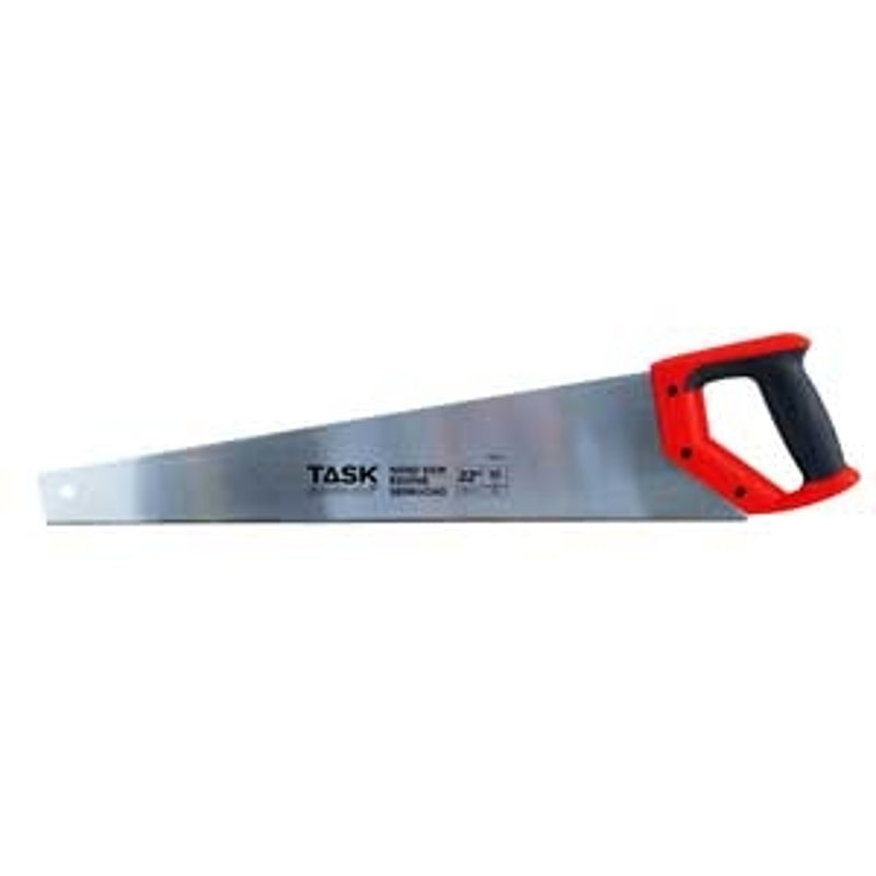 Task Supercut Series T88016 Toolbox Saw, 16 in L Blade, 8 TPI, Soft Touch Grip Handle, Rubber Handle