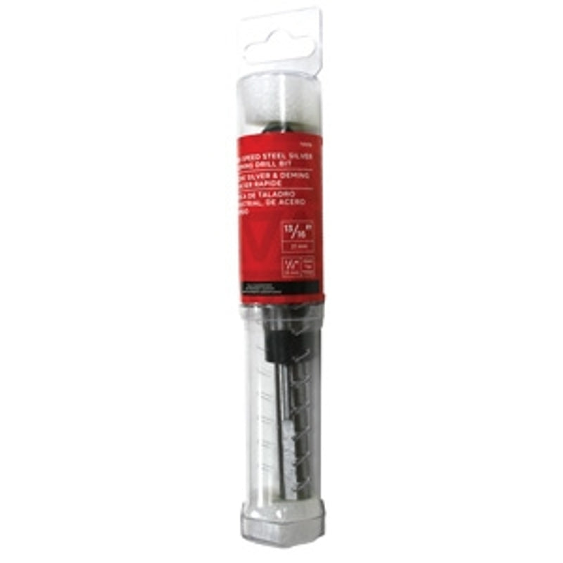 Task T81516 Deming Drill Bit, 15/16 in Dia, 6 in OAL, 1/2 in Dia Shank, Reduced Shank