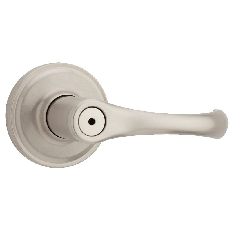 Weiser Aspen Series 9GLA3310-040 Privacy Lever, Levers Lock, Satin Nickel, Residential, Universal Hand, 2 Grade