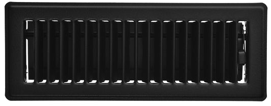 Imperial RG2143 Floor Register, Steel, Black, Powder-Coated