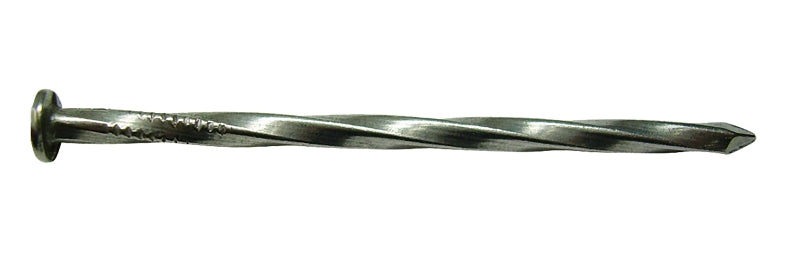 Duchesne 20622903 Nail, 20D, 4 in L, Steel, Galvanized, Round Head, Spiral Shank, Gray, 50 lb