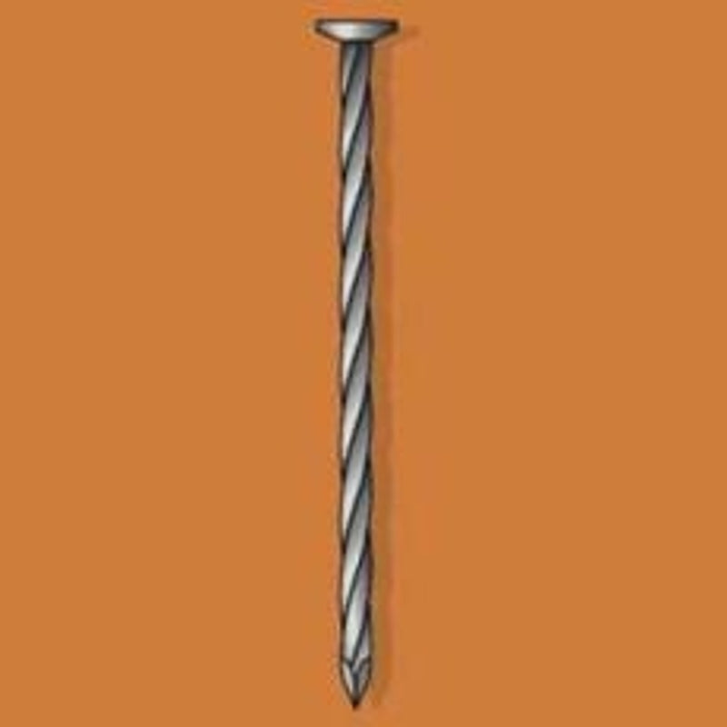 Duchesne 20622166 Nail, 10D, 3 in L, Steel, Galvanized, Round Head, Spiral Shank, Gray, 250 BX