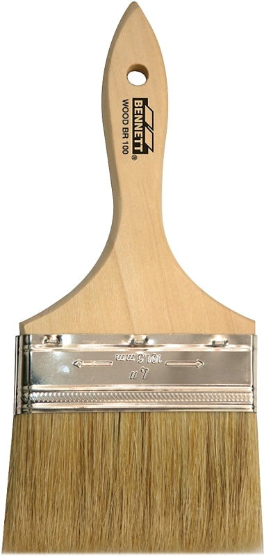 BENNETT WOOD BR 100 Paint Brush, 4 in W