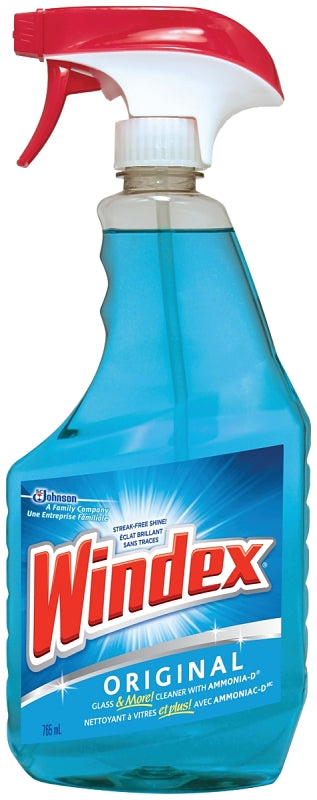 Windex 80770 Glass Cleaner, 765 mL, Liquid, Blue