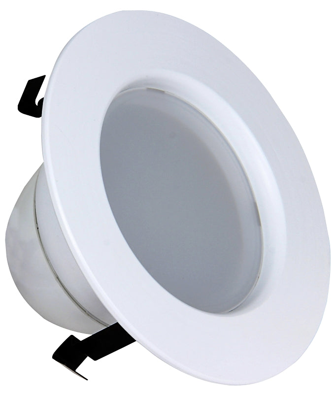 Feit Electric LEDR4/4WYCA Recessed Downlight, 7.2 W, 120 V, LED Lamp, Aluminum, White
