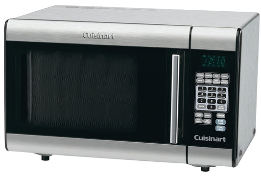 Cuisinart CMW-70C Compact Microwave Oven, 0.7 cu-ft Capacity, 700 W, 2 Cooking Stages, Glass/Metal, Black