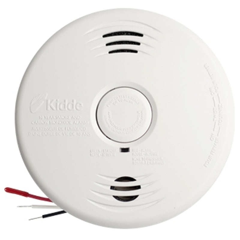 Kidde I12010S-CO-CA Combination Alarm, 10 ft, LED Display, 85 dB, Alarm: Audio, Electrochemical, Ionization Sensor
