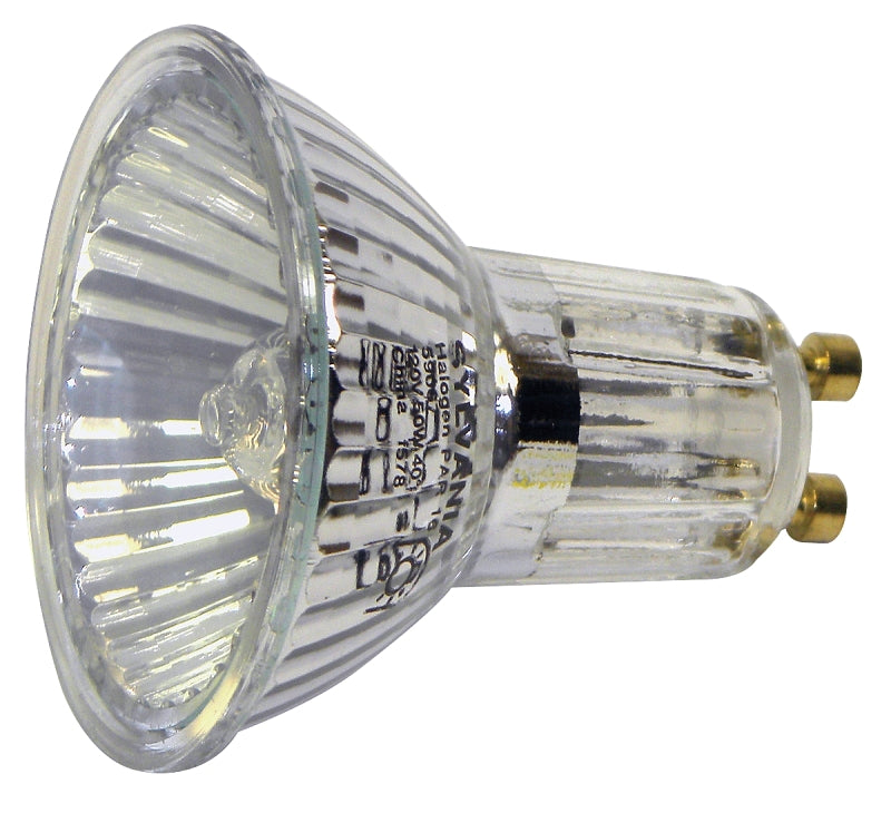 Sylvania 59067 Halogen Bulb, 50 W, GU10 Lamp Base, PAR16 Lamp, 590 Lumens, 2000 hr Average Life
