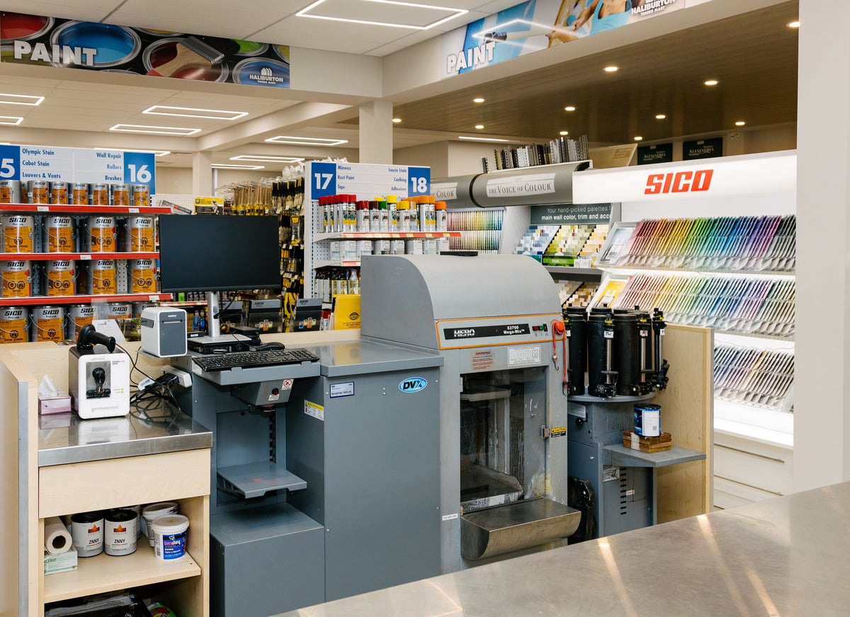 Paint Store Counter Paints & Stains – Haliburton Lumber