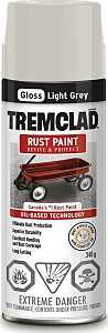Rust-Oleum 27047B522 Rust Preventative Spray Paint, Gloss, Light Gray, 340 g, Can
