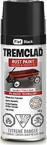 Rust-Oleum 27048B512 Rust Preventative Spray Paint, Flat, Black, 340 g, Can