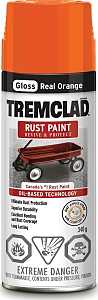 Rust-Oleum 27007B522 Rust Preventative Spray Paint, Gloss, Real Orange, 340 g, Can