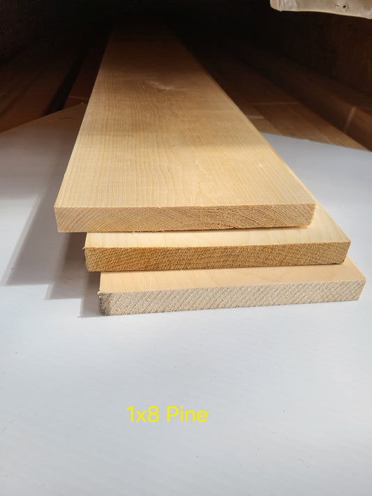 1X8X6 PINE D4S