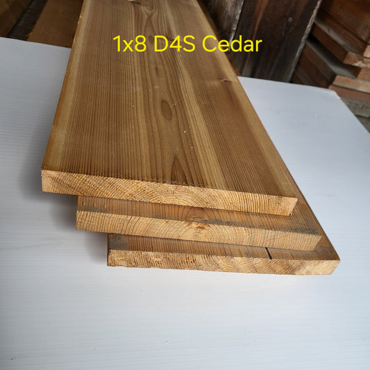 1X8X10 CEDAR D4S