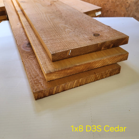 1X8X10 CEDAR D3S