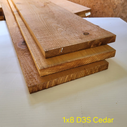 1X8X16 CEDAR D3S