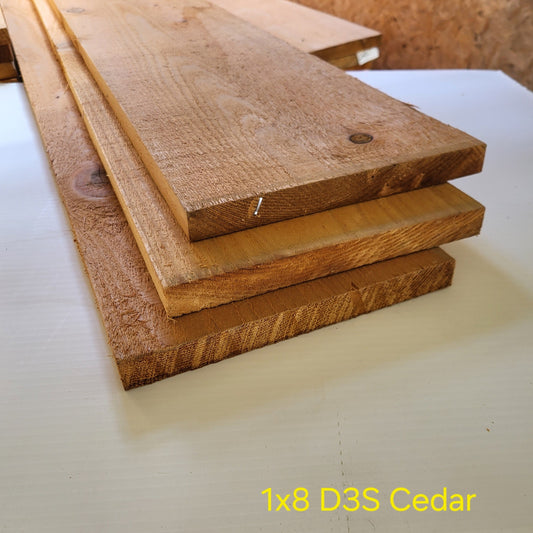 1X8X14 CEDAR D3S