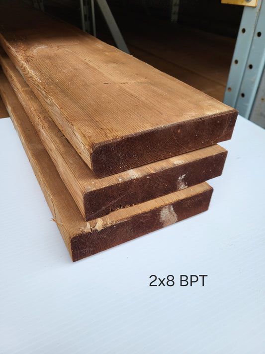 2X8X8 BROWN P.T.