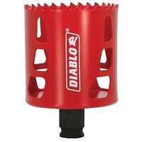 Diablo DHS2500 Hole Saw, 2-1/2 in Dia, 2-3/8 in D Cutting, 3/8 in Arbor, Bi-Metal Cutting Edge